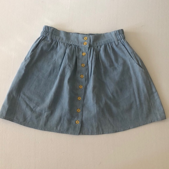NEVER WORN Blue Breezy Buttoned Down Skirt - Picture 2 of 3